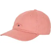 Tommy Hilfiger Hommes, Casquette, Casquette souple à 6 panneaux avec drapeau Th, Rose, (Taille unique)