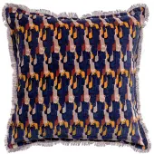 Vivaraise Housses de coussins TAHIS - Bleu - 45x45 cm