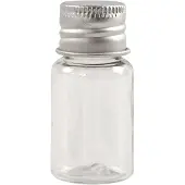 Creativ Company Pot en plastique avec couvercle à vis, H 48 mm, D : 23,5 mm, 10pcs, 13 ml