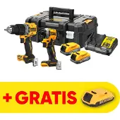 DeWalt Pack 2 outils 18V DCK2050E2T-QW : perceuse DCD805 et boulonneuse DCF850 Brushless avec coffret et 2 batteries 1,7 Ah POWERSTACK