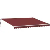 vidaXL Store automatique rouge bourgogne 450x300 cm