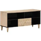 vidaXL Armoire TV 100x33x46 cm en bois massif de manguier