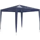 vidaXL Tente de réception 2,5x2,5 m bleue