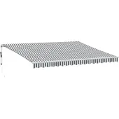 vidaXL Store automatique anthracite & blanc 450x300 cm