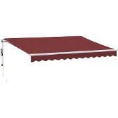 vidaXL Store automatique rouge bourgogne 350x250 cm