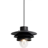 QAZQA Suspension design d'extérieur noire IP44 - Morty