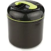 Aucune Boite repas isotherme - Noir et vert - Grande lunch box - 2.5 L