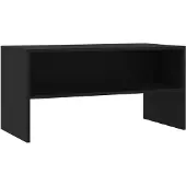 vidaXL Armoire TV noire 80x40x40 cm Bois composite