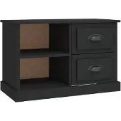 vidaXL Armoire TV noire 73x35,5x47,5 cm Bois composite