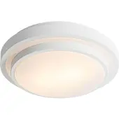 QAZQA Plafonnier moderne blanc 35 cm 2 lumières IP44 - Walden