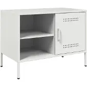 vidaXL Armoire TV blanche 68x39x50,5 cm Acier