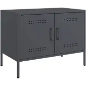 vidaXL Armoire TV anthracite 68x39x50,5 cm Acier