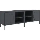 vidaXL Armoires TV 2 pcs. Anthracite 68x39x50,5 cm Acier