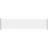 vidaXL Marquise latérale extensible 140x600 cm Crème