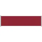 vidaXL Marquise latérale extensible 600x160 cm rouge