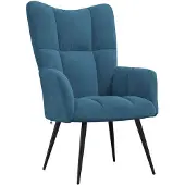 vidaXL Fauteuil relax bleu velours