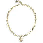 GUESS Heart Cage Necklace Doré Femme