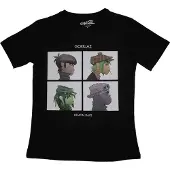 Gorillaz Femmes, T-shirt, Demon Days (Girlie), Noir, (S)