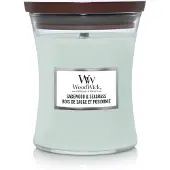 Woodwick Sagewood & Seagrass bougie parfumée avec mèche en bois 275 g
