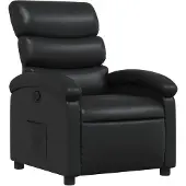 vidaXL Fauteuil relax noir similicuir