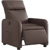 vidaXL Fauteuil relax électrique marron similicuir