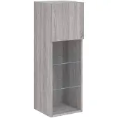 vidaXL Armoire TV avec lampes LED Gris Sonoma 30,5x30x90 cm