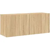 vidaXL Armoire TV murale chêne Sonoma 100x30x41 cm