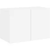 vidaXL Armoire TV murale blanc 60x30x41 cm