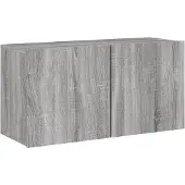 vidaXL Armoire TV murale Gris Sonoma 80x30x41 cm