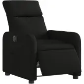 vidaXL Fauteuil relax électrique noir tissu