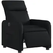 vidaXL Fauteuil relax électrique noir similicuir