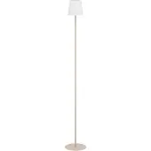 Eglo Lampe sur pied Fiorana 1 x E14/40W sable Abat-jour textile blanc