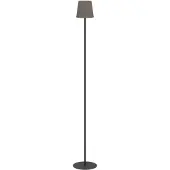 Eglo Lampe sur pied Fiorana 1 x E14/40W noir Abat-jour textile capuccino