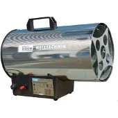 Güde Chauffages à gaz GGH 10 INOX Canons de chauffage Sécheurs Brûleurs Chauffages de halls 10 kW