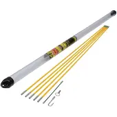 C.K. Kit de barres de rétraction "MightyRod PRO", kit de démarrage, 5 m comprenant 5 barres de 1 m, crochet de câble, anneau & flexible - 1 pièce (T5420)