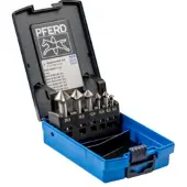 PFERD TOOLS SET KES HSSE DIN 335 C90 6 25202157 Jeu de fraises coniques 6.3 mm, 8.3 mm, 10.4 mm, 12.4 mm, 16.5 mm, 20.