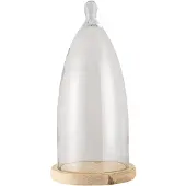 Clayre Eef Cloche en verre 6GL3006 Transparent 19x41 cm
