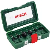 Bosch 6 Mm Milling Cutters Bit 6 Pieces Clair One Size / EU Plug 220V