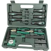 BRÜDER MANNESMANN GREEN LINE 29031 Jeu d'outils, 31 pièces, en coffret