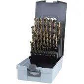 RUKO Din 338 Va Hsse-co 5 Metal Drill Bit 25 Pieces Argenté