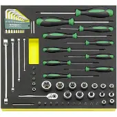 Stahlwille Tcs Torx/57 Mf Tool Set Argenté
