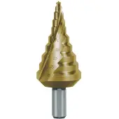 RUKO foret étagé HSS-TiN à cannelure hélicoïdale avec affûtage en croix pour presse-étoupes métriques taille 14 Ø 5,3 - 30,5 mm - 101093T