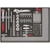 Gedore red R21560005 Jeu d'outils dans un chariot d'atelier MECHANIC noir 129 pièces, 3300031