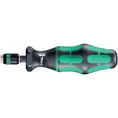 Wera 7460 Kraftform, Tournevis dynamométrique à couple préréglé avec mandrin à serrage rapide Rapidaptor, 1/4 pouce, 0,3 Nm - 05074715001