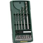 Bosch Mini X-line Multi-material Drill 14 Pieces Argenté