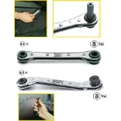 Hazet 2265-1 Ratchet 1/4 (6.3 mm), 5/16 (8 mm) 140 mm