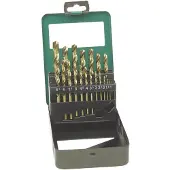 BRÜDER MANNESMANN Jeu de forets hélicoïdaux HSS Cobalt 19 pcs