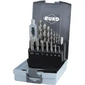 RUKO Threading Tap Set 15 Pieces Argenté
