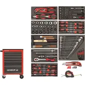 Gedore red R21560001 Jeu d'outils dans une servante d'atelier MECHANIC rouge 119 pièces, 3301667