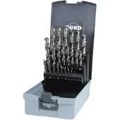 RUKO Din 338 Type N Hss-g Twist Drill Bits Set 25 Units Argenté